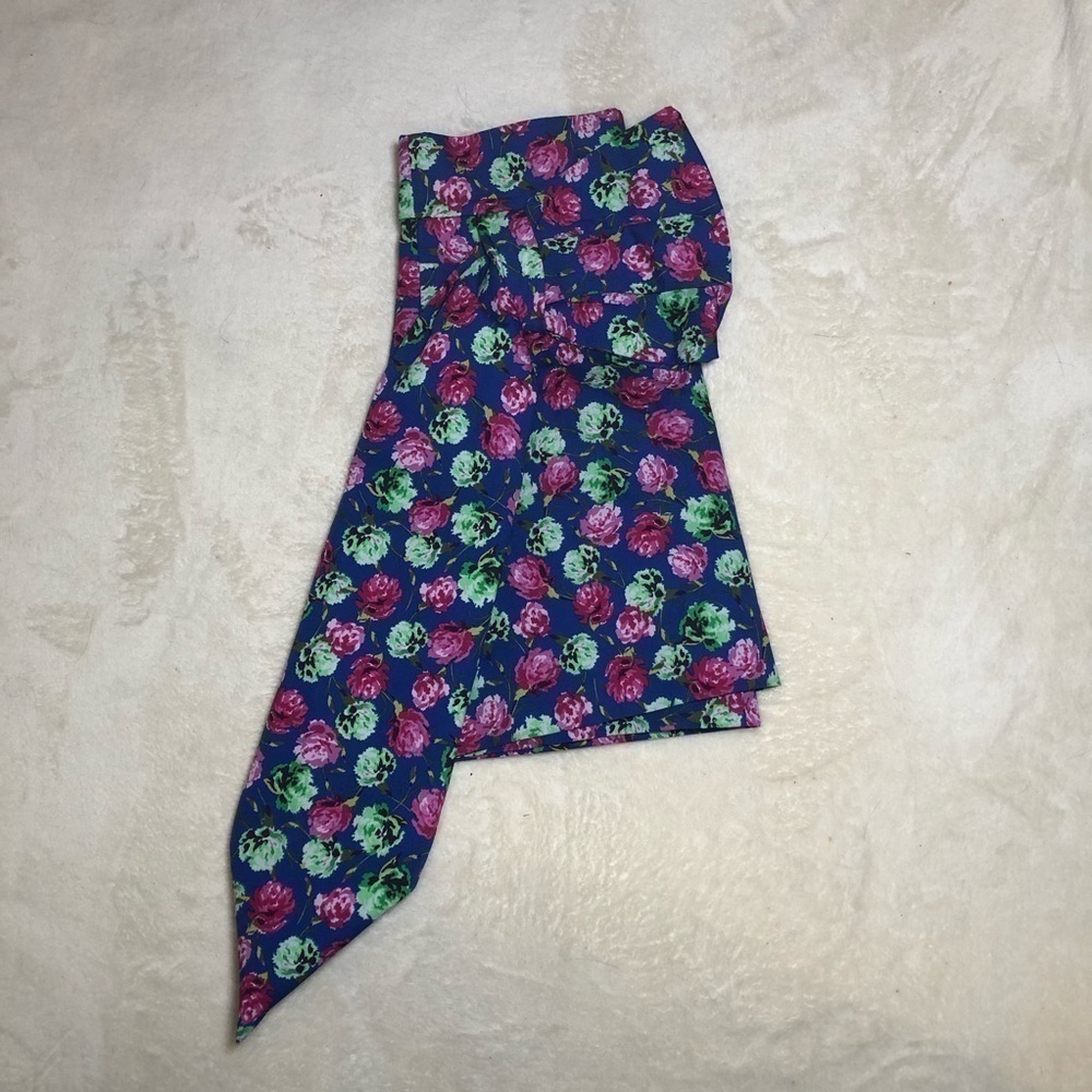 Zara Large Bow Floral Mini Skirt Sz Sm - Picture 6 of 6